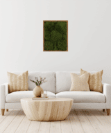 Moss Pure living moss frame in living room.