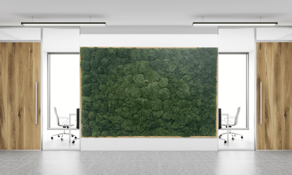 Moss Pure Custom Moss Wall Indoor Moss Green Wall In Indoor Lobby