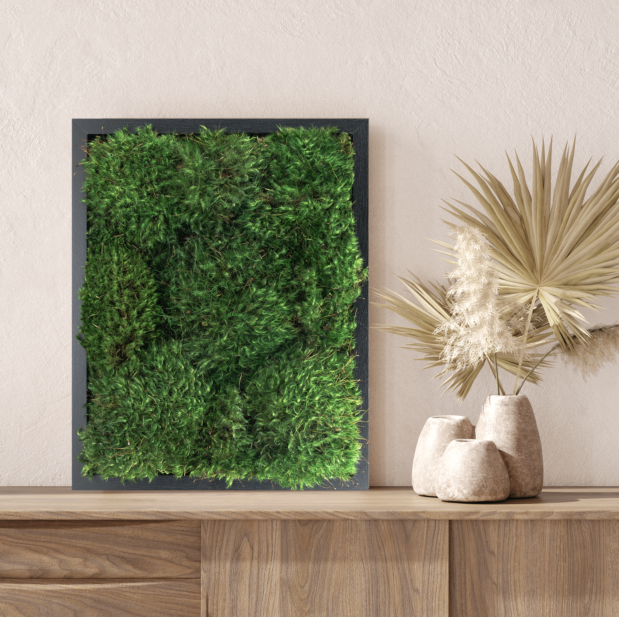 Build Your Live Moss Wall Art - Sheet Moss White 11x14x2