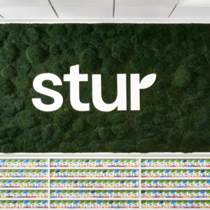 Biophilic Design Moss Wall in A corporate Office