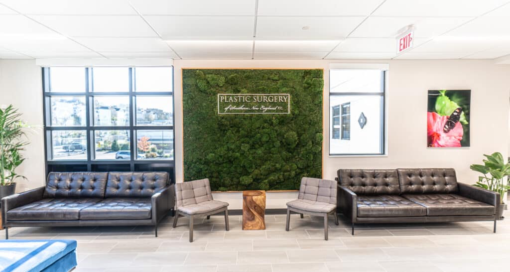 Moss Pure Moss wall art gray frame improve air quality provide stress relief.