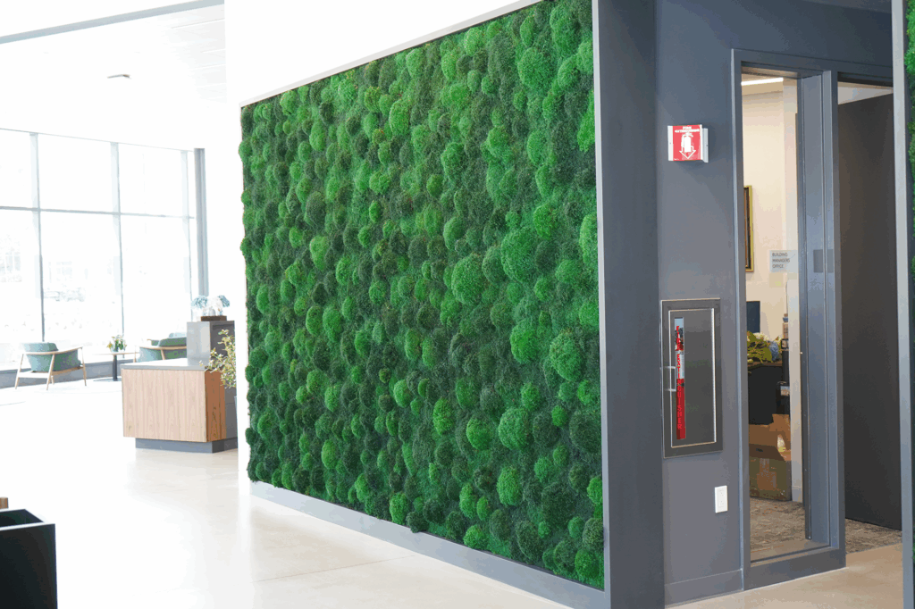 Moss Wall in Lobby
