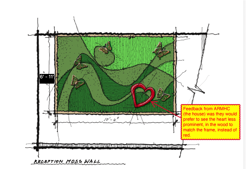 Moss Pure and the Ronald McDonald House of Atlanta Collaborated on a Stunning Live Moss Wall and Air Filter at New Innovation Center at Arthur M. Blank Hospital in Atlanta, Georgia.