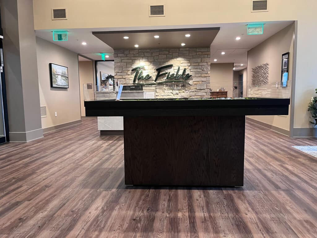 Moss Wall Logo in Office