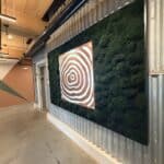 Moss Pure created a moss wall for a luxury apartment building in Boston, MA.