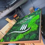 Living moss wall and air filter for a client in California.