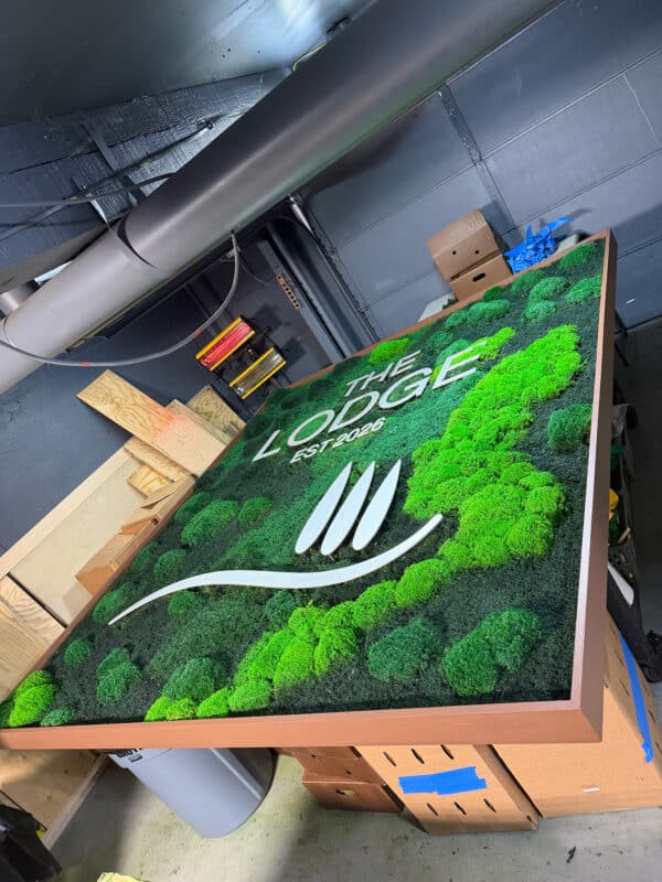 Living moss wall and air filter for a client in California.