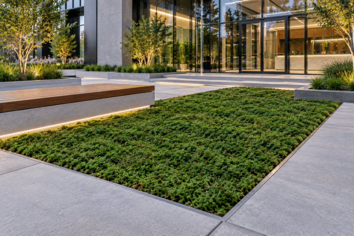 Moss Pure living moss turf incorporated into custom wood mountain wall art using 100% living moss